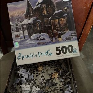 500-Piece Puzzle - Winter Night Scene 19” x 14”